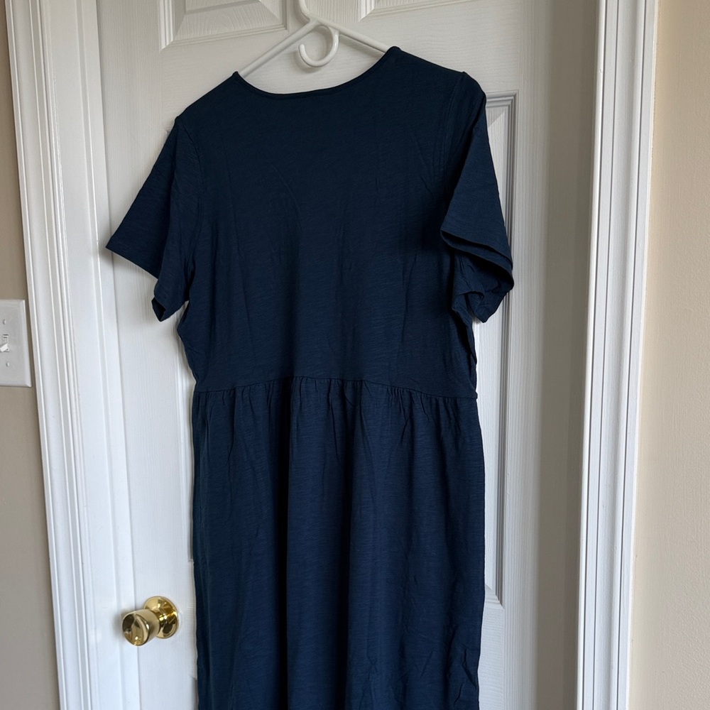 NWT Old Navy Dark Navy Short Sleeve Maxi Dress - Picture 12 of 12